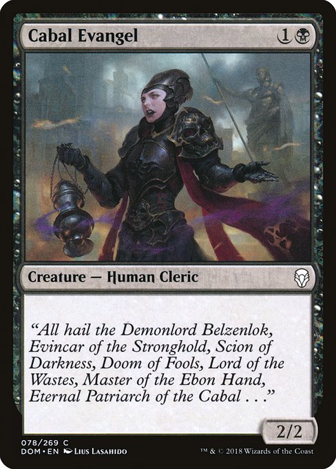 Cabal Evangel - Dominaria #78