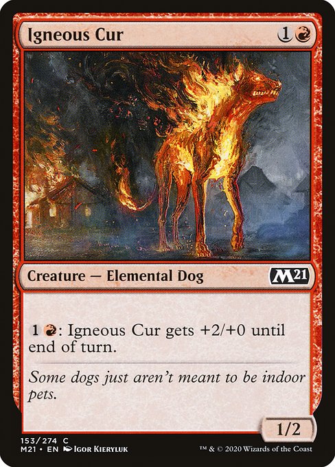 Igneous Cur - Core Set 2021 #153