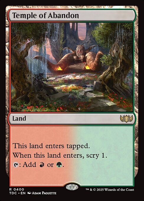 Temple of Abandon - Tarkir: Dragonstorm Commander #400