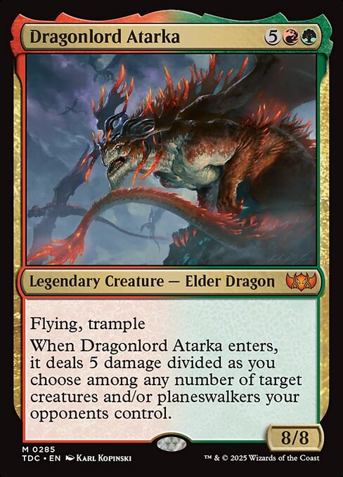 Dragonlord Atarka - Tarkir: Dragonstorm Commander #285