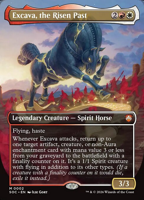 Excava, the Risen Past (Borderless) - Secrets of Strixhaven Commander #2