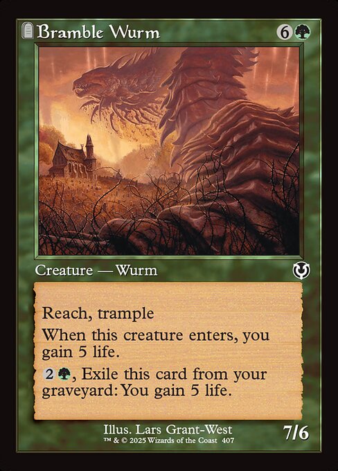Bramble Wurm (Retro Frame) - Innistrad Remastered:  - 407 - Near Mint