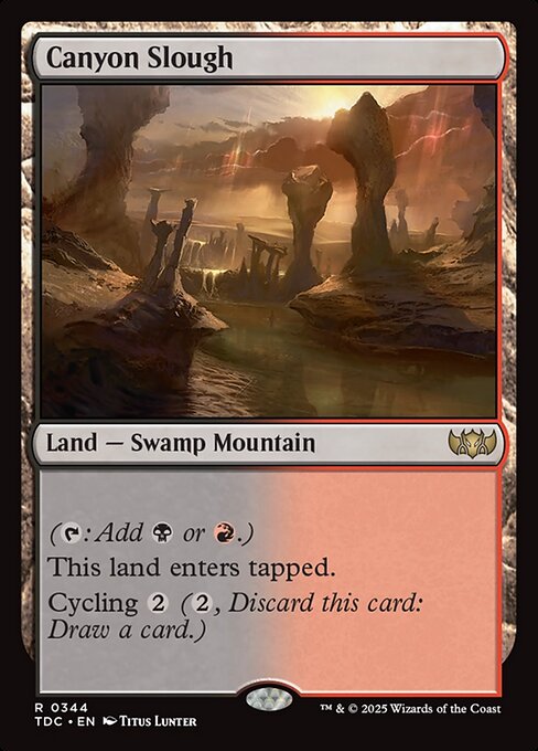 Canyon Slough - Tarkir: Dragonstorm Commander #344