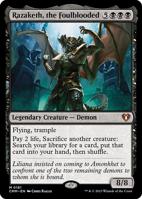 Razaketh, the Foulblooded - Commander Masters #181