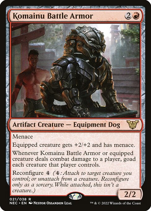 Komainu Battle Armor - Neon Dynasty Commander #21