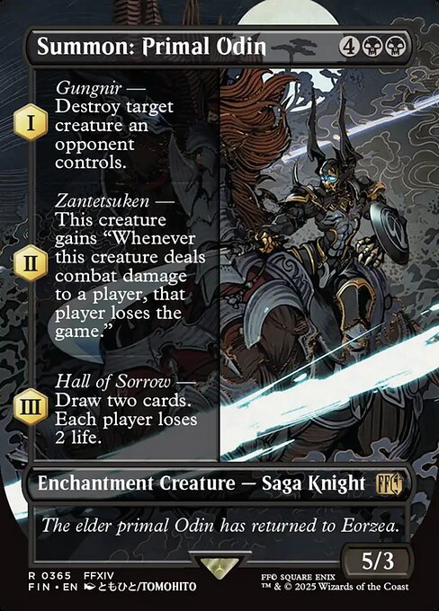 Summon: Primal Odin (Borderless) - Final Fantasy #365
