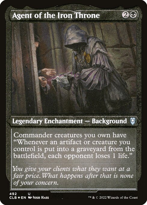 Agent of the Iron Throne (Foil Etched) - Commander Legends: Battle for Baldur's Gate #492