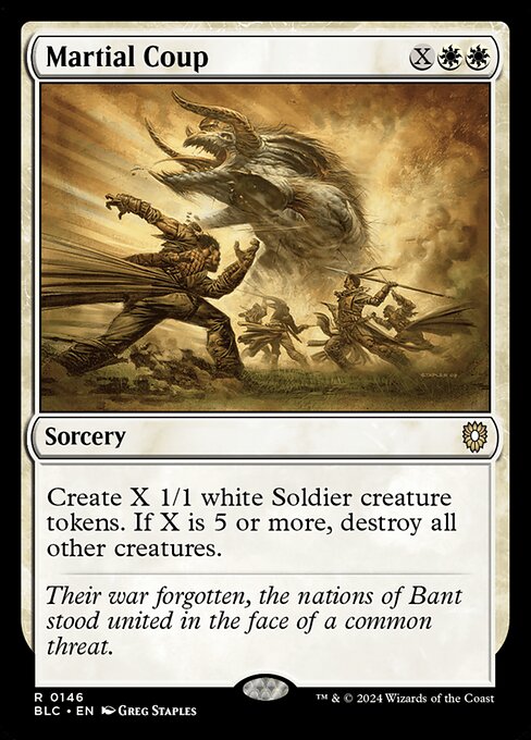Martial Coup - Bloomburrow Commander #146