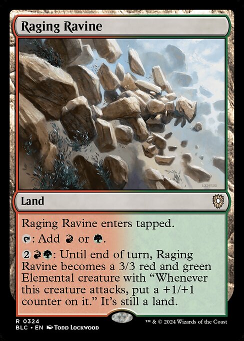 Raging Ravine - Bloomburrow Commander #324