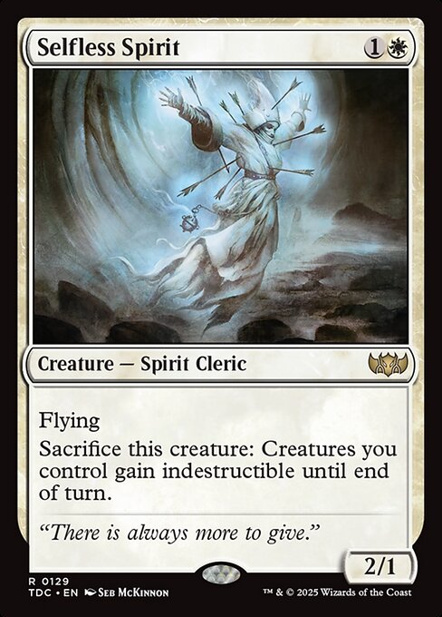 Selfless Spirit - Tarkir: Dragonstorm Commander #129