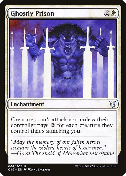 Ghostly Prison - Commander 2019 #64