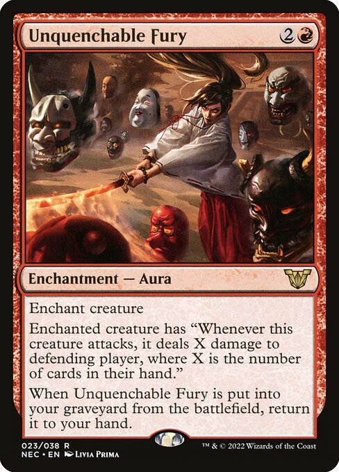 Unquenchable Fury - Neon Dynasty Commander #23
