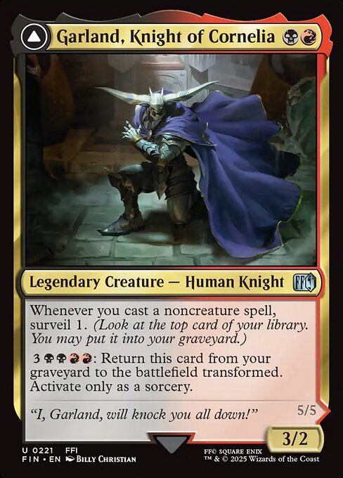 Garland, Knight of Cornelia - Final Fantasy #221