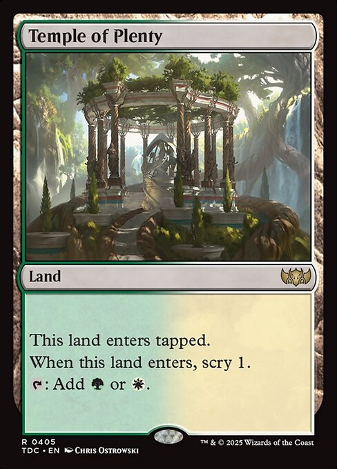 Temple of Plenty - Tarkir: Dragonstorm Commander #405