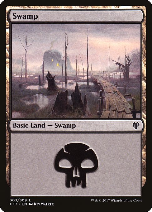 Swamp (303) - Commander 2017 #303
