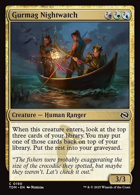 Gurmag Nightwatch - Tarkir: Dragonstorm:  - 190 - Near Mint Foil