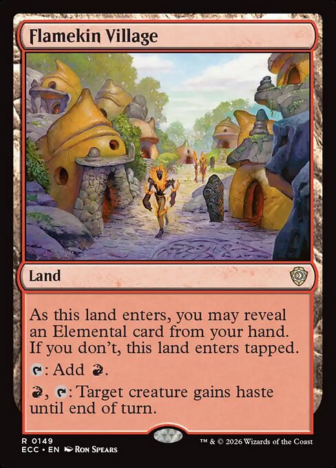 Flamekin Village - Lorwyn Eclipsed Commander #149