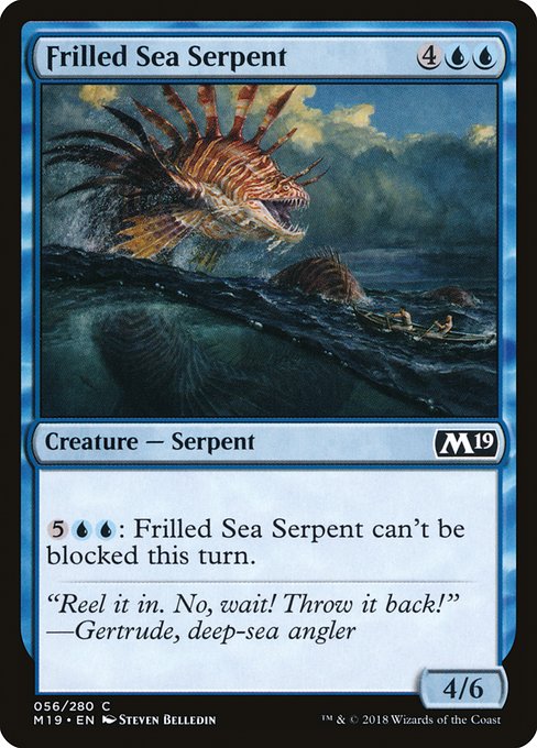 Frilled Sea Serpent - Core Set 2019 #56