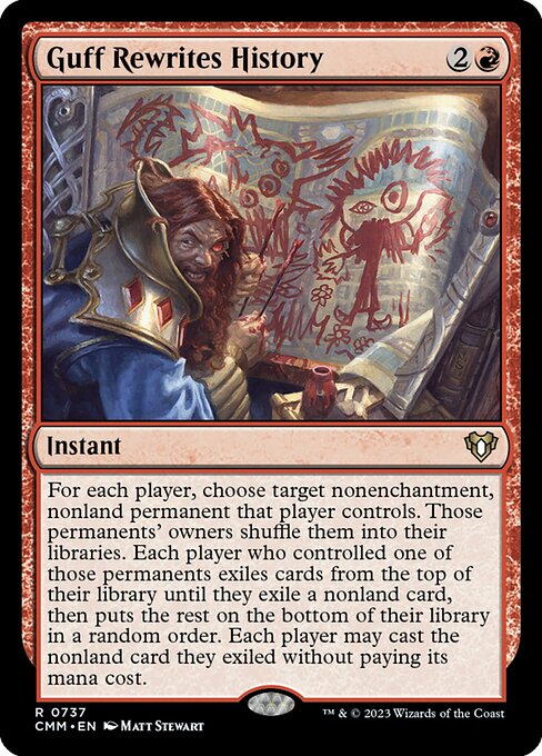 Guff Rewrites History - Commander Masters #737