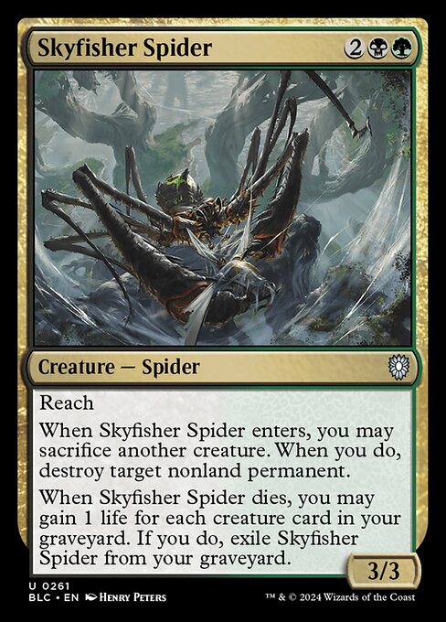 Skyfisher Spider - Bloomburrow Commander #261