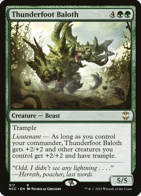 Thunderfoot Baloth - New Capenna Commander #317