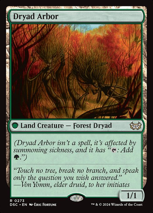 Dryad Arbor - Duskmourn: House of Horror Commander #273