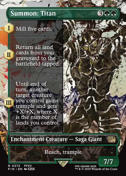 Summon: Titan (Borderless) - Final Fantasy #373