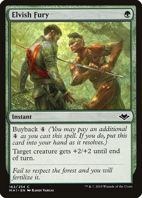 Elvish Fury - Modern Horizons #162