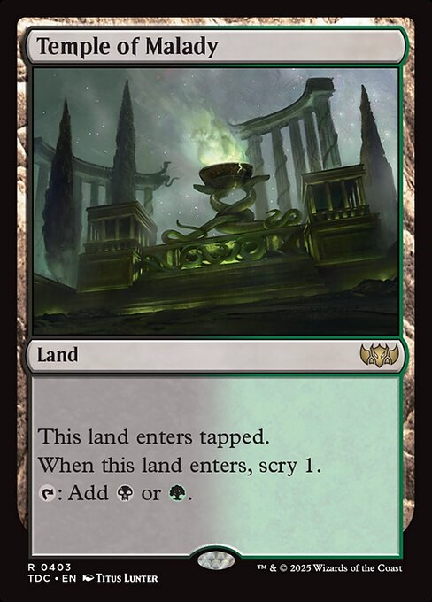 Temple of Malady - Tarkir: Dragonstorm Commander #403