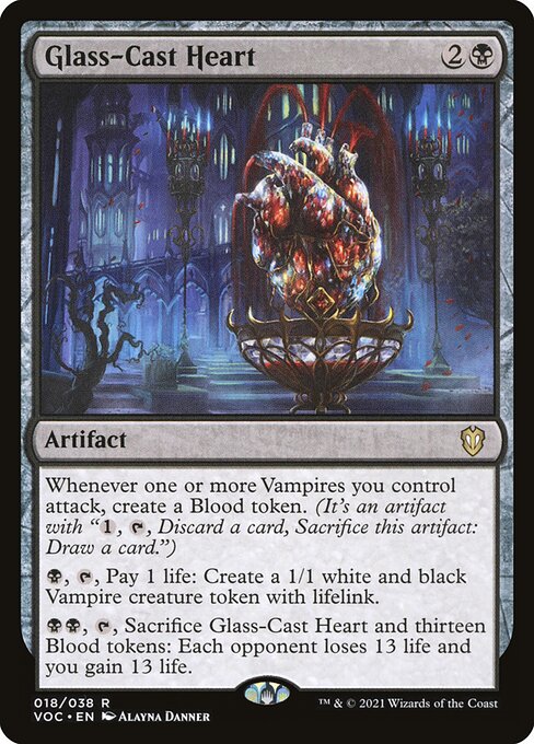 Glass-Cast Heart - Crimson Vow Commander #18