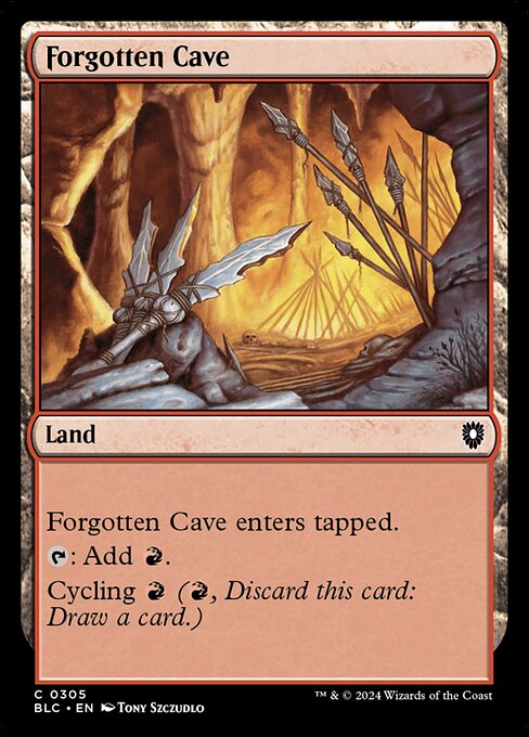 Forgotten Cave - Bloomburrow Commander #305