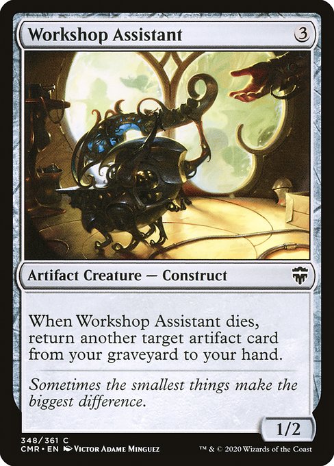 Workshop Assistant - Commander Legends:  - 348 - Lightly Played Foil