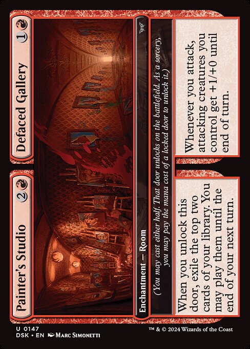 Painter's Studio // Defaced Gallery - Duskmourn: House of Horror #147