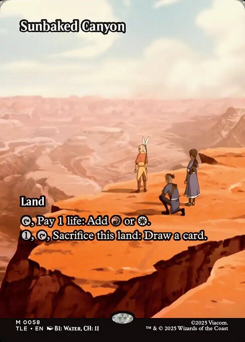 Sunbaked Canyon (Borderless) - Avatar: The Last Airbender Eternal #58