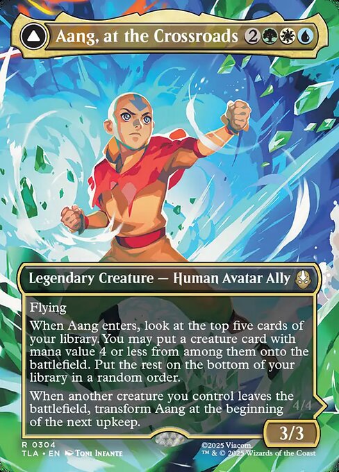 Aang, at the Crossroads (Borderless) - Avatar: The Last Airbender #304