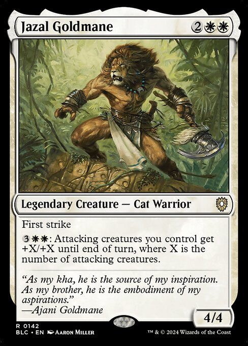 Jazal Goldmane - Bloomburrow Commander #142