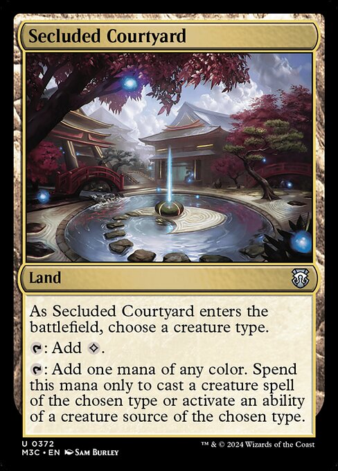 Secluded Courtyard - Modern Horizons 3 Commander #372