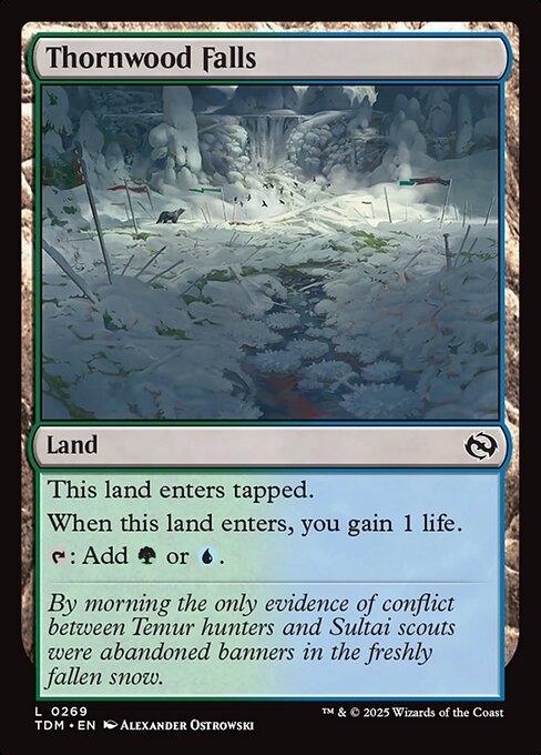Thornwood Falls - Tarkir: Dragonstorm:  - 269 - Near Mint Foil