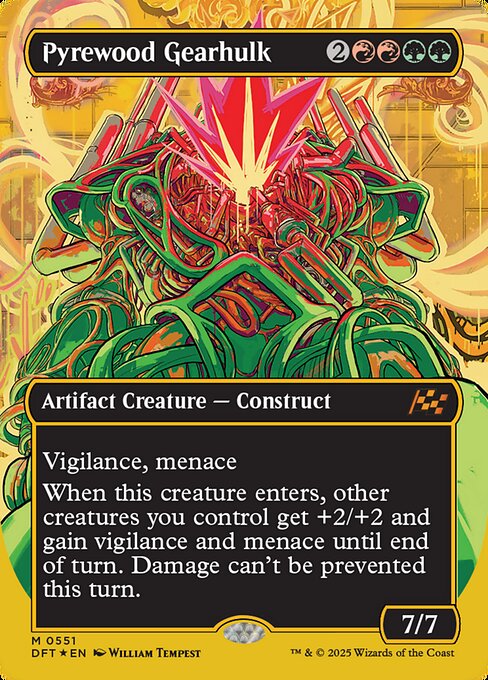 Pyrewood Gearhulk (Borderless) (First-Place Foil) - Aetherdrift #551