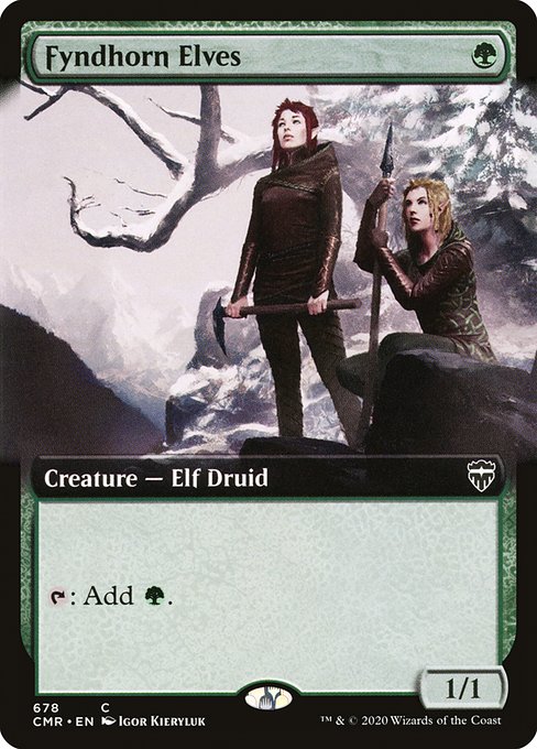 Fyndhorn Elves (Extended Art) - Commander Legends #678
