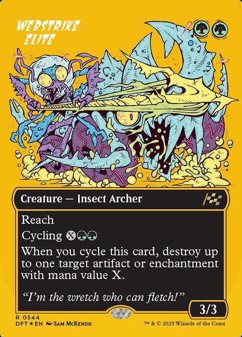 Webstrike Elite (Borderless) (First-Place Foil) - Aetherdrift #544