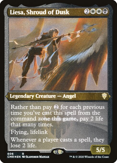 Liesa, Shroud of Dusk (Foil Etched) - Commander Legends #606