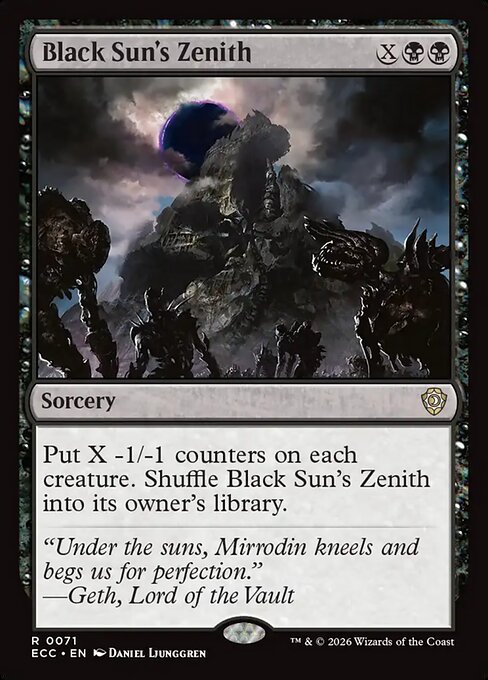 Black Sun's Zenith - Lorwyn Eclipsed Commander #71
