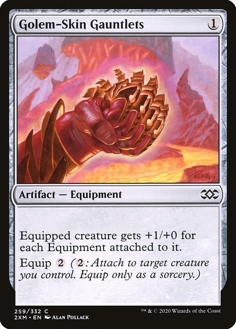 Golem-Skin Gauntlets - Double Masters #259