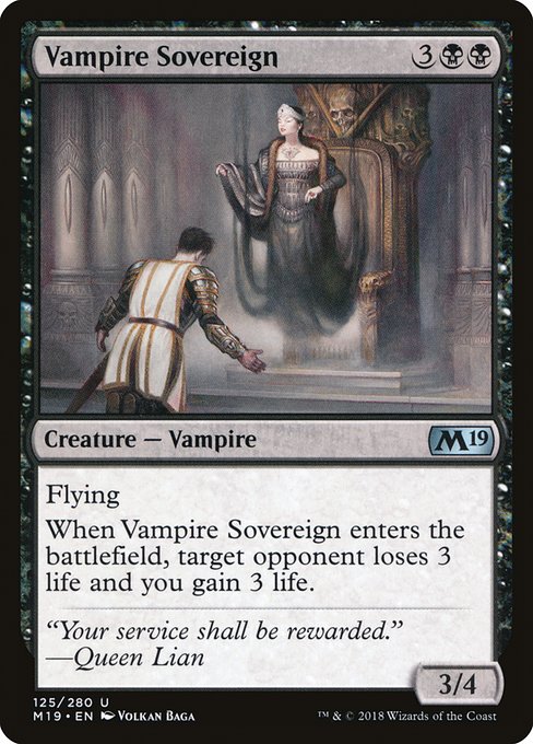Vampire Sovereign - Core Set 2019 #125
