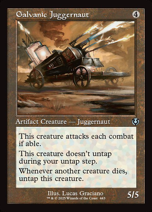 Galvanic Juggernaut (Retro Frame) - Innistrad Remastered #443