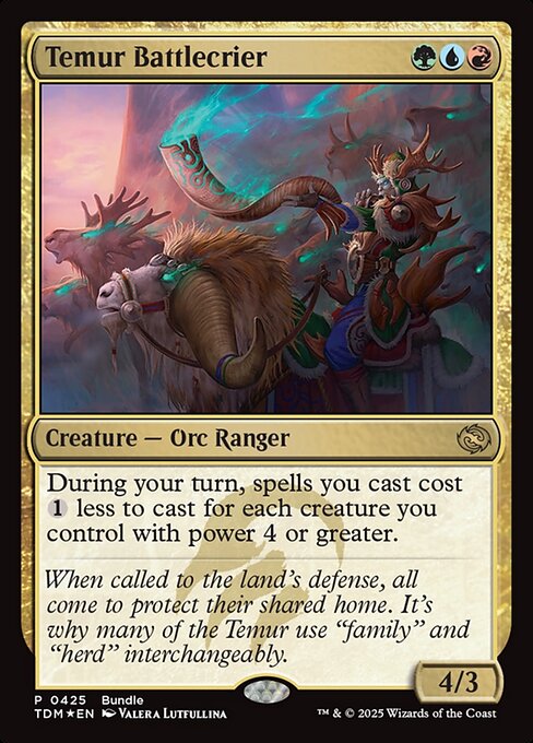 Temur Battlecrier (TDM Bundle) - Tarkir: Dragonstorm #425