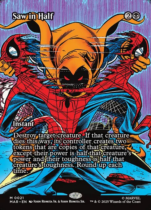Saw in Half (Borderless) - Marvel Universe #21