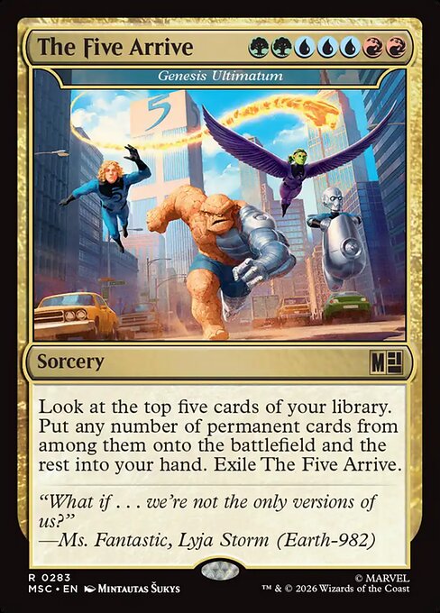 The Five Arrive - Genesis Ultimatum - Marvel Super Heroes Commander #283