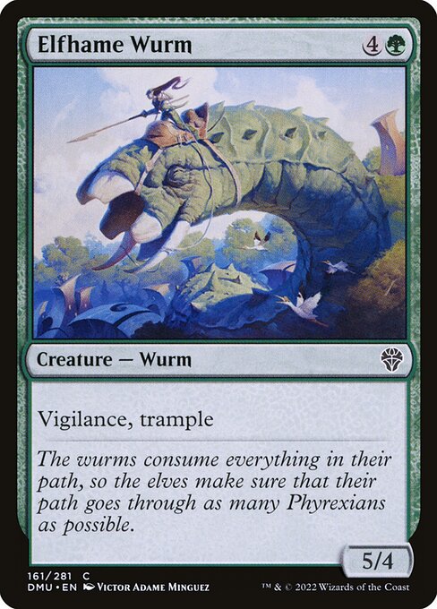 Elfhame Wurm - Dominaria United #161
